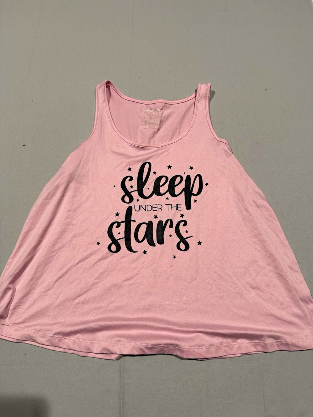 Joyspun Women Pink "Sleep Under the Stars" Sleeveless Sleep Tank Top Size S